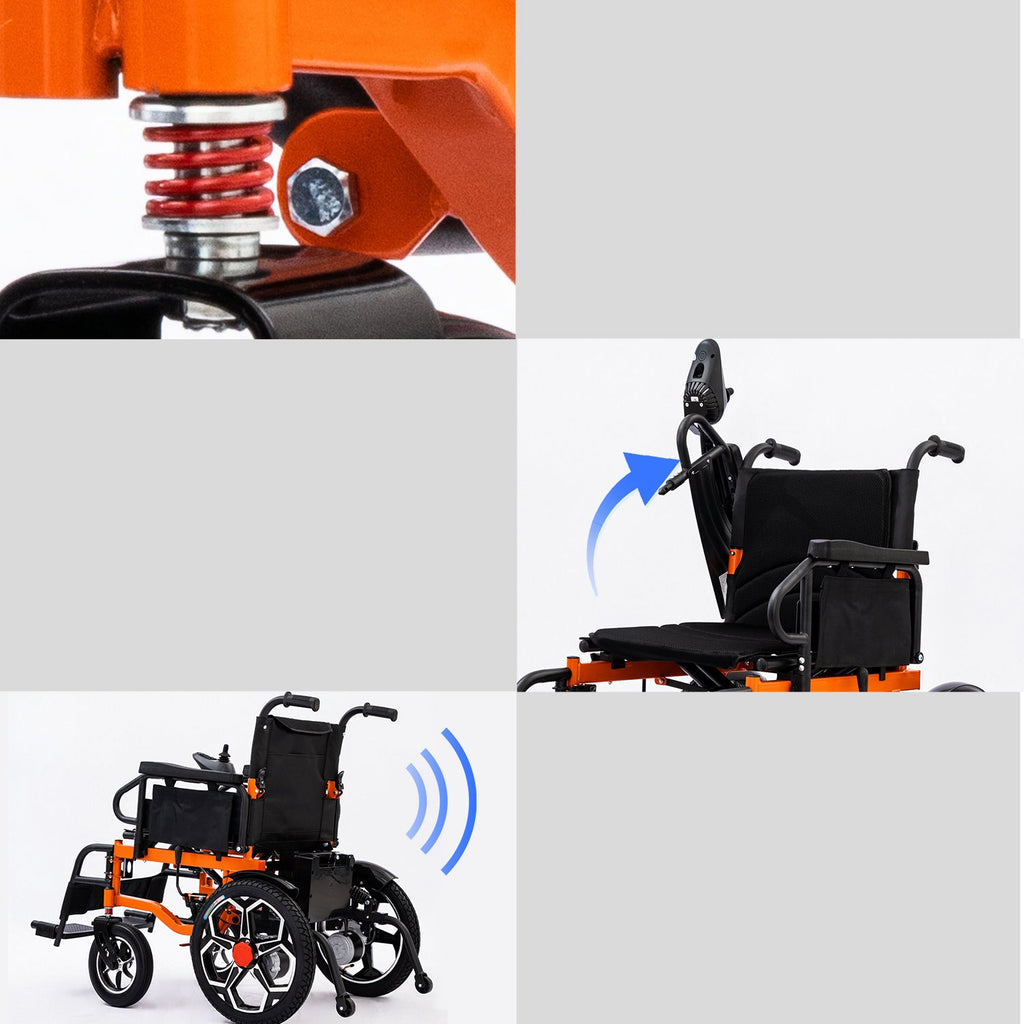 ByteTecpeak D09 Faltbarer E-Rollstuhl, Zwei 20Ah-Akku & 500W Motor