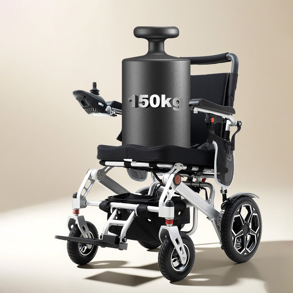 ByteTecpeak D10 Faltbar E-Rollstuhl – 12Ah Akku, Bis 150 kg belastbar,20 km Reichweite