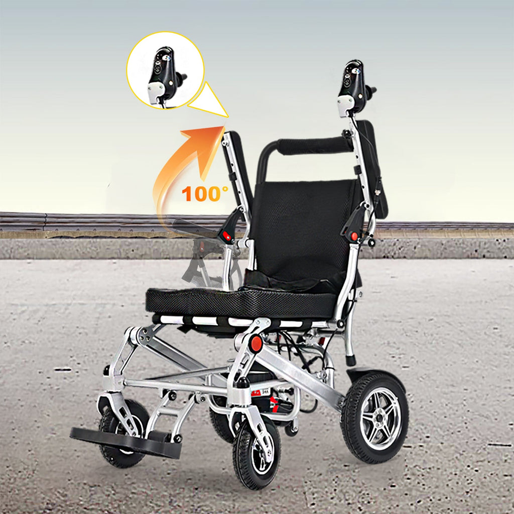ByteTecpeak D10 Faltbar E-Rollstuhl – 12Ah Akku, Bis 150 kg belastbar,20 km Reichweite
