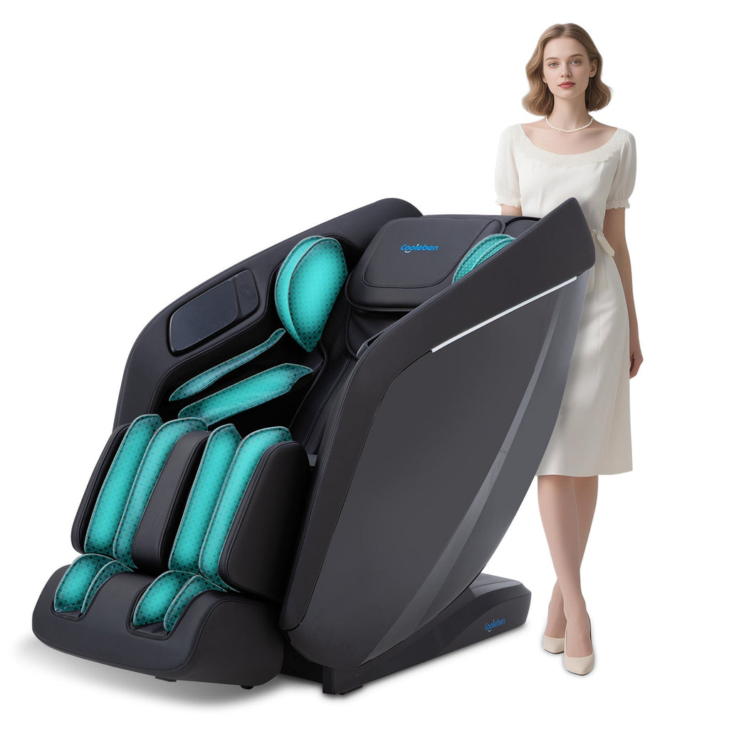 A325 Schwarz mit Dual-Core-Massage und Ganzkörpermassage Massagesessel