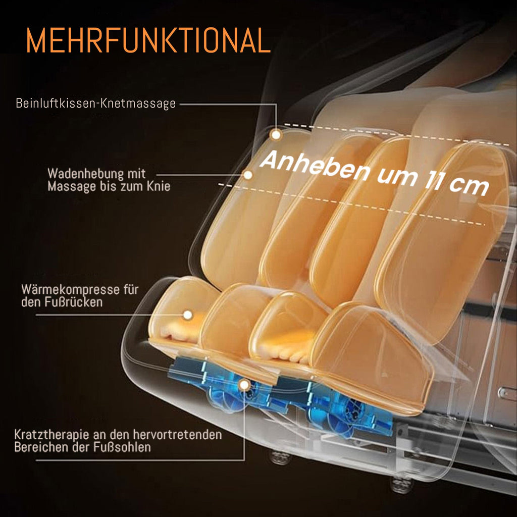 A325 Schwarz mit Dual-Core-Massage und Ganzkörpermassage Massagesessel