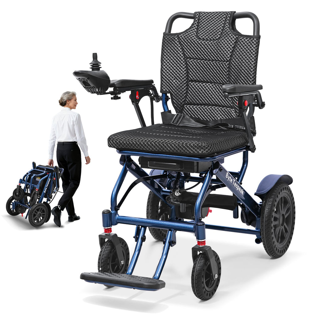ByteTecpeak D14 Elektrorollstuhl – 18,5 kg, 500W, 12-Ah-Akku,20 km ,150 kg