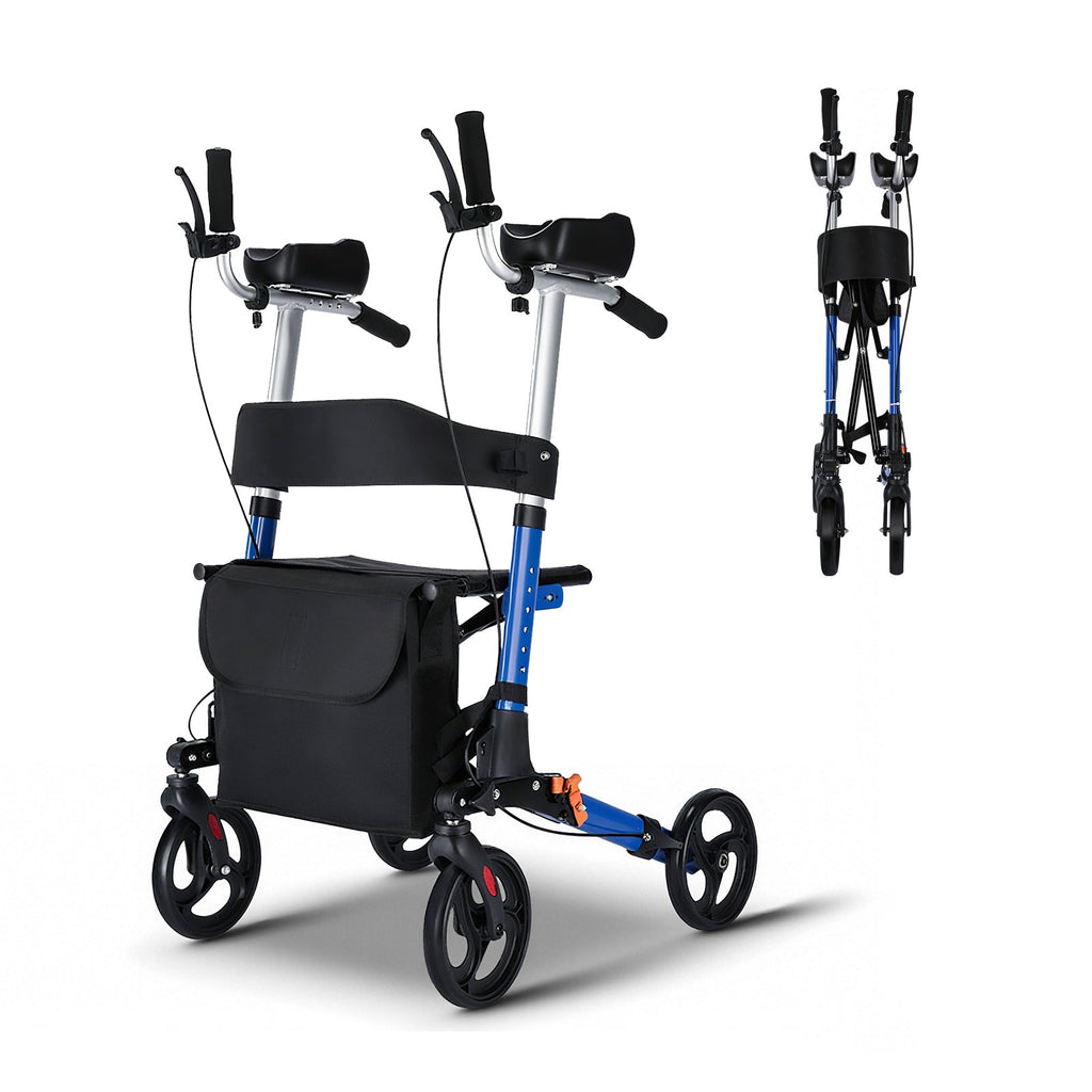 ByteTecpeak R2 Leichtgewicht Rollator mit Sitz, klappbar & höhenverstellbar bis 150 kg