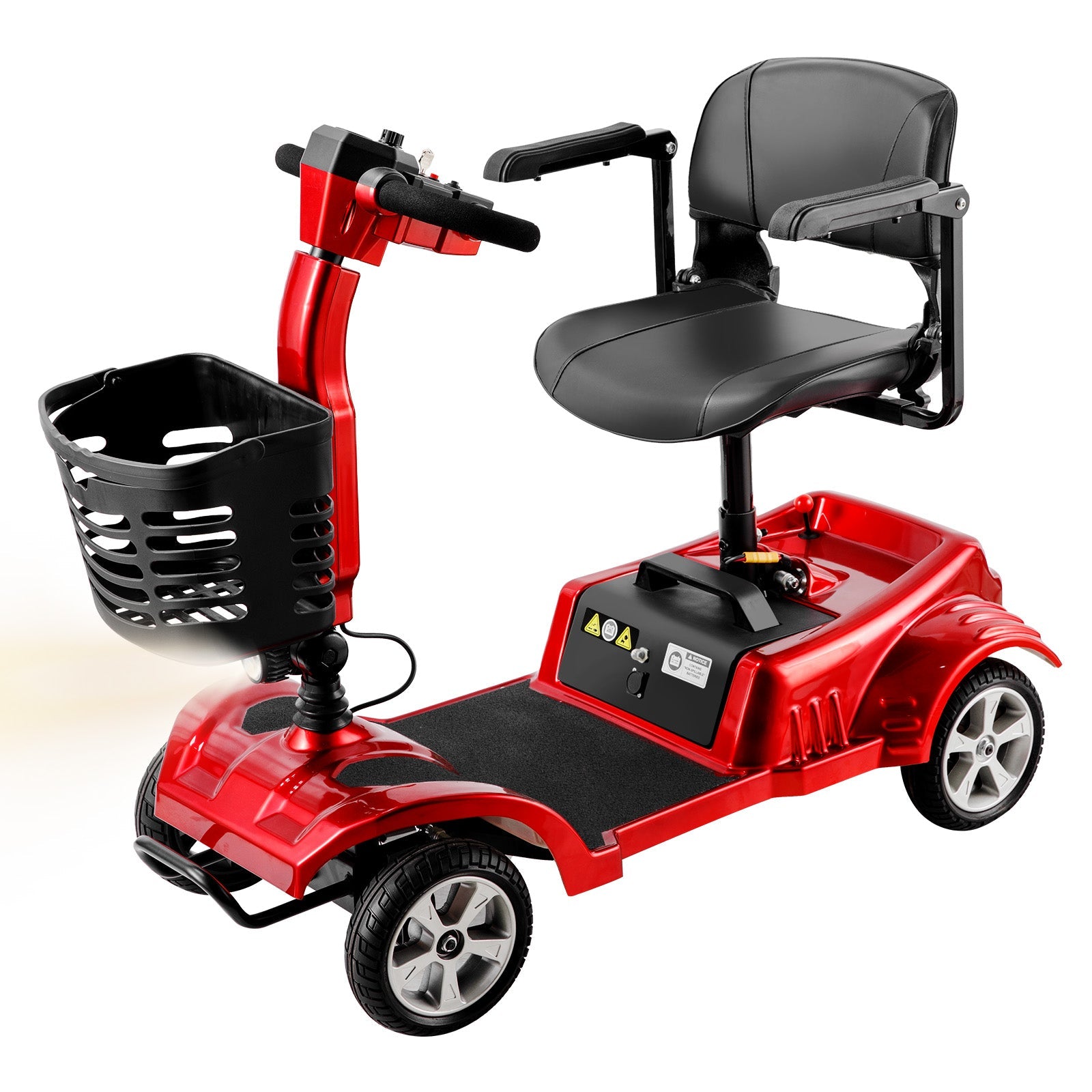 ByteTecpeak Z02 Elektromobil in Rot mit 20 km Reichweite, 350W Motor, faltbar