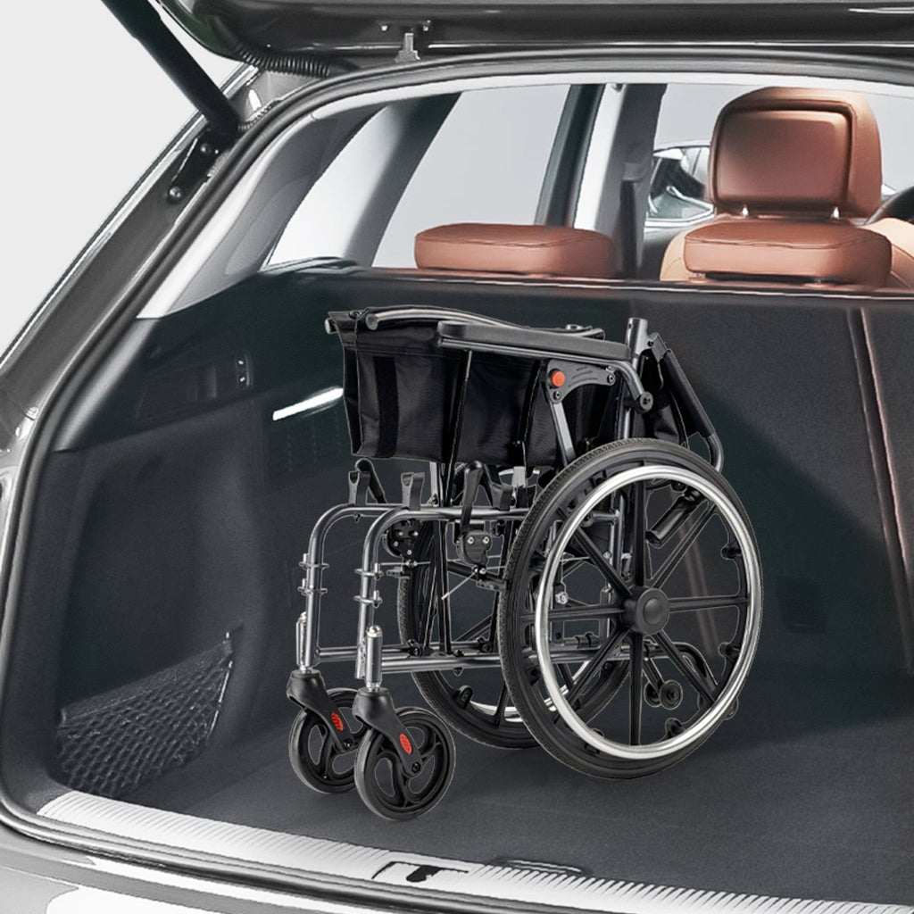 ByteTecpeak M4 Leichter Manueller Rollstuhl – Faltbar, 100 kg Belastbarkeit