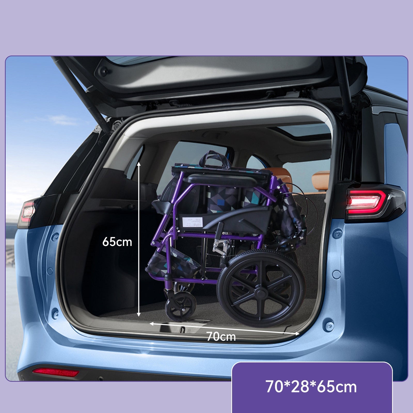 ByteTecpeak M5 ultraleichter Rollstuhl 11 kg – faltbar & transportfreundlich