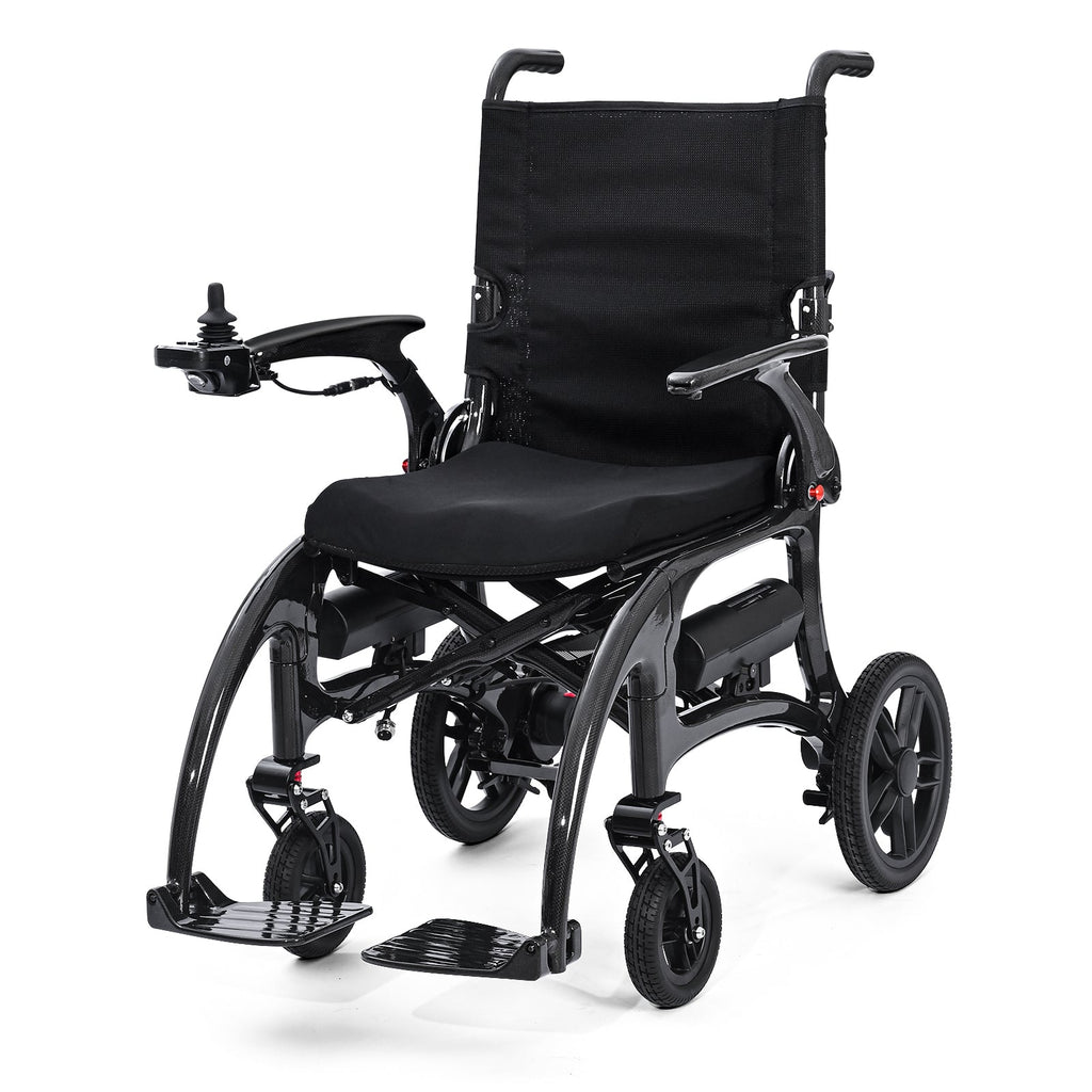 ByteTecpeak XP01 Elektrischer Rollstuhl aus Carbon, 2×8Ah Batterien, Reichweite 25 km