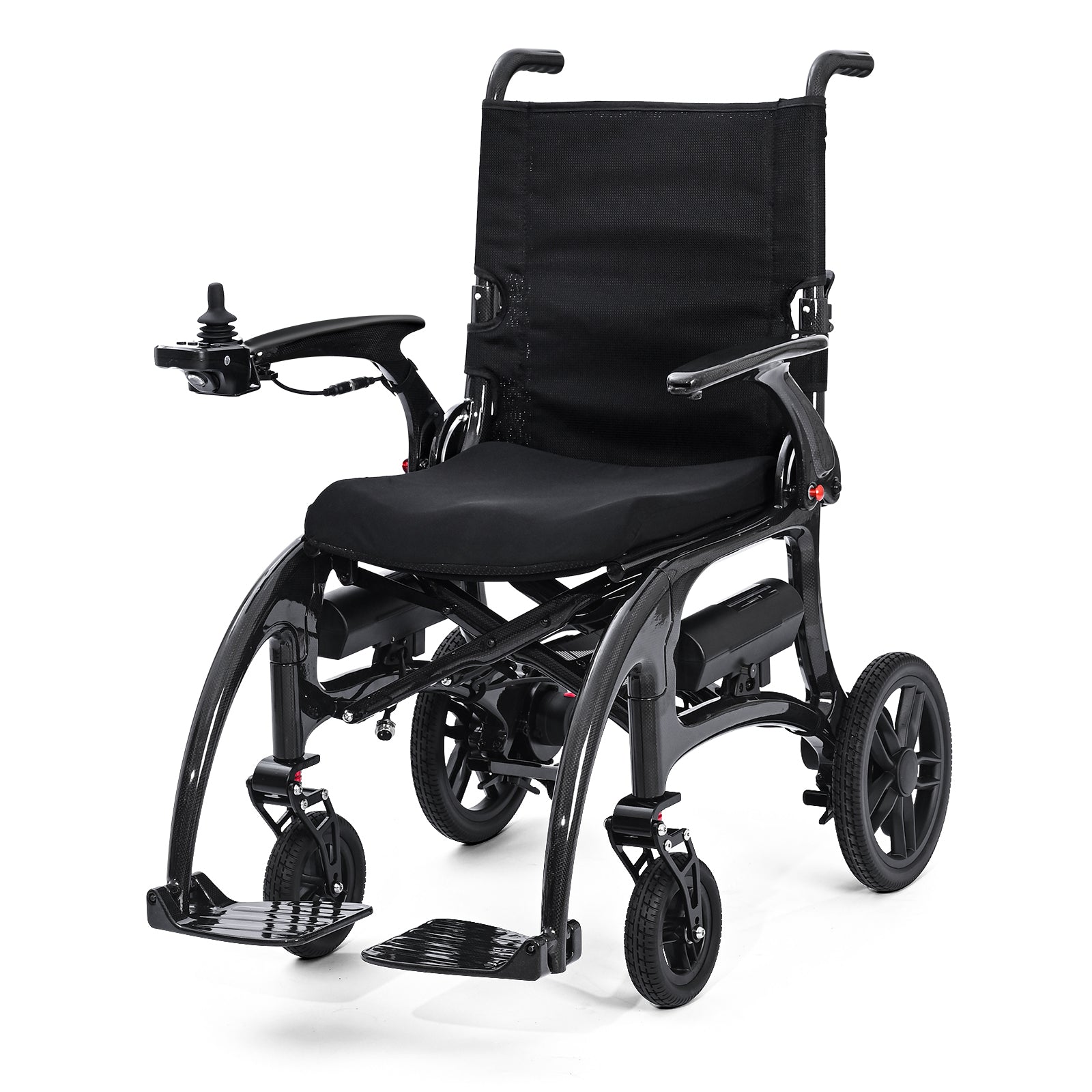 ByteTecpeak XP01 Elektrischer Rollstuhl aus Carbon, 2×8Ah Batterien, Reichweite 25 km