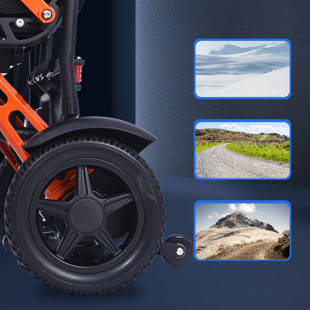 ByteTecpeak XP02 Elektrischer Rollstuhl-12Ah Akku, 20km Reichweite, Maximale Traglast 150kg