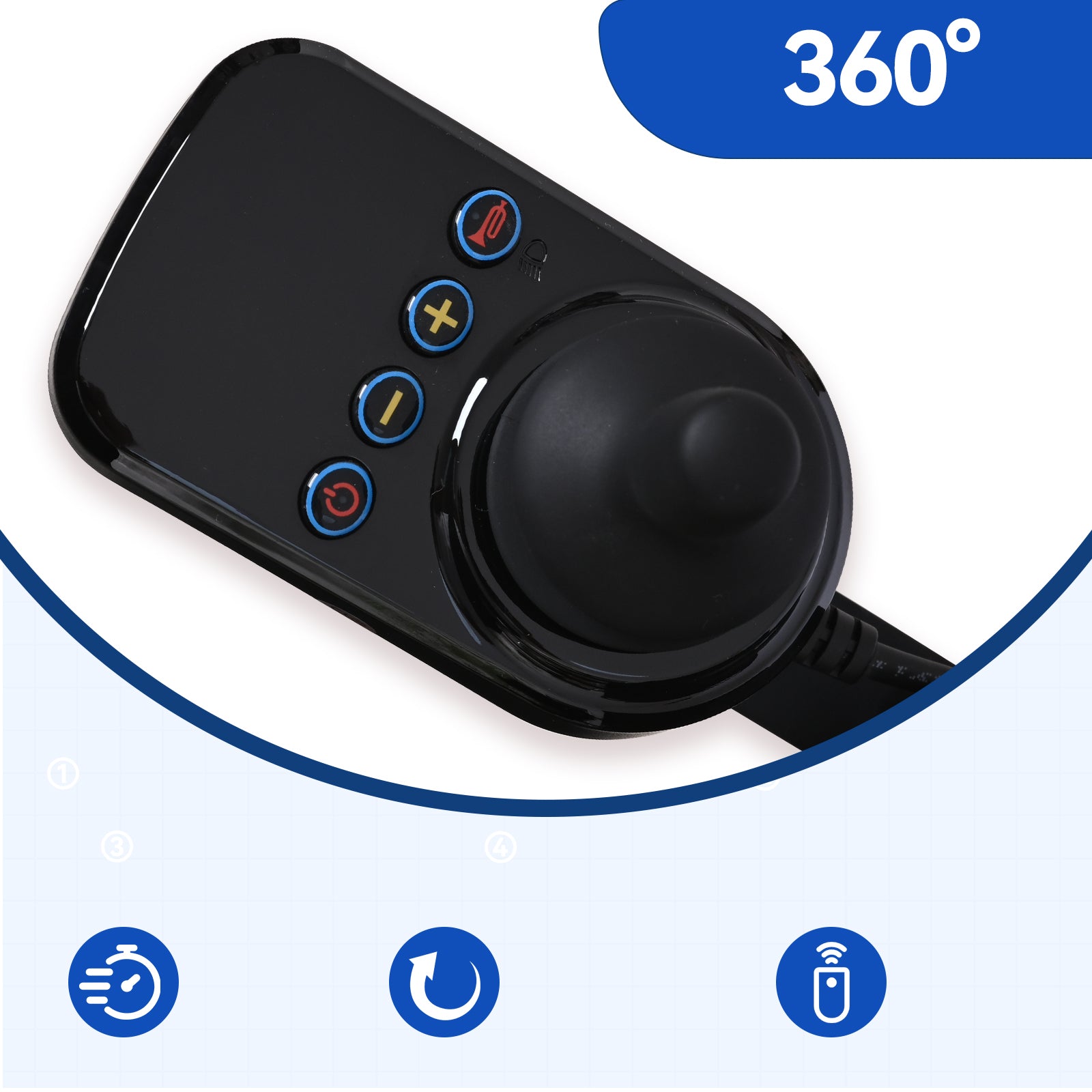 ByteTecpeak XP03 Leichter faltbarer Elektrorollstuhl – kompakt, 500 W, bis 20 km